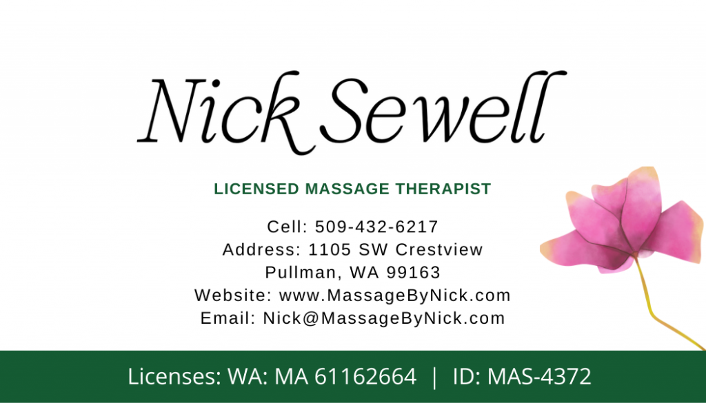 Nick Sewell Business card